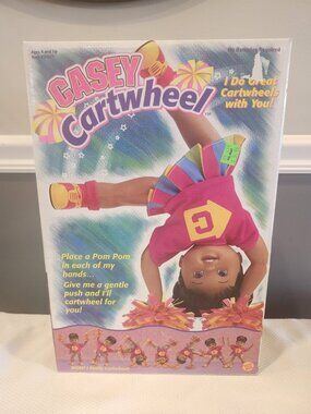 New In Box~Vintage 1997~CASEY CARTWHEEL DOLL~African American~Toy Biz~#33321